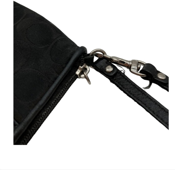 Coach Black Classic Wristlet - 8" L, 5" H, 2" D - Picture 5 of 14